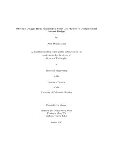 Photonic Design: From Fundamental Solar Cell Physics to Computational Inverse Design by