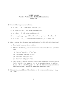 MATH 302.903 Practice Problems for the Final Examination Spring 2006