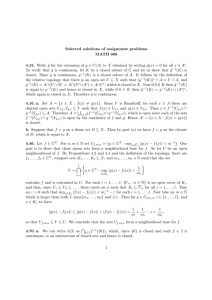 Selected solutions of assignment problems MATH 608 4.15. Write ˜