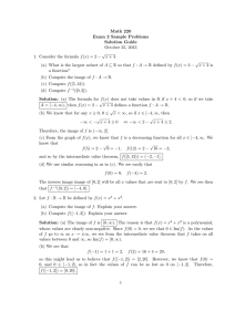 Math 220 Exam 2 Sample Problems Solution Guide October 25, 2013