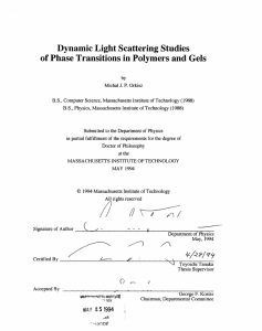 Dynamic Light Scattering Studies of Phase Transitions in Polymers and Gels