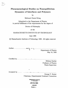 Phenomenological  Studies on  Nonequilibrium