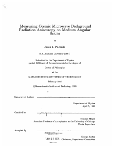 Measuring  Cosmic  Microwave  Background Scales