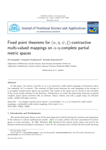 Fixed point theorems for (α, η, ψ, ξ)-contractive metric spaces