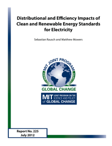 Distributional and Efficiency Impacts of Clean and Renewable Energy Standards for Electricity