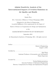 Adjoint Sensitivity Analysis of the Intercontinental Impacts of Aviation Emissions on