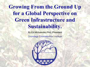 Growing From the Ground Up for a Global Perspective on Sustainability.
