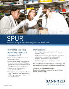 SPUR  Interested in doing Participants: