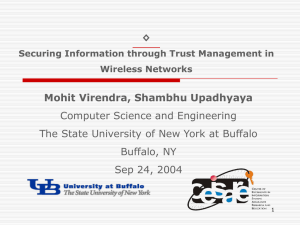 Mohit Virendra, Shambhu Upadhyaya Computer Science and Engineering Buffalo, NY