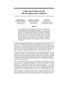 A Bayesian Framework for Tilt Perception and Confidence