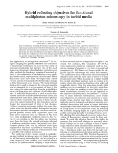 Hybrid reflecting objectives for functional multiphoton microscopy in turbid media , Jr.