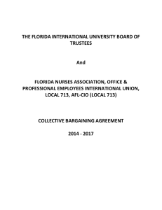 THE FLORIDA INTERNATIONAL UNIVERSITY BOARD OF TRUSTEES And