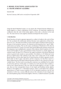 K A 3-RANK JORDAN ALGEBRA