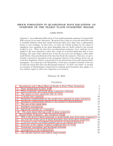 SHOCK FORMATION IN QUASILINEAR WAVE EQUATIONS: AN