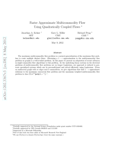 Faster Approximate Multicommodity Flow Using Quadratically Coupled Flows