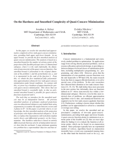 On the Hardness and Smoothed Complexity of Quasi-Concave Minimization