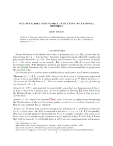 MULTIVARIABLE POLYNOMIAL INJECTIONS ON RATIONAL NUMBERS