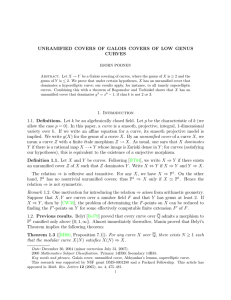 UNRAMIFIED COVERS OF GALOIS COVERS OF LOW GENUS CURVES