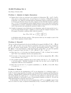 18.303 Problem Set 4 Problem 1: Adjoints in higher dimensions