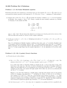 18.303 Problem Set 6 Solutions Problem 1: (5+10) Scalar Helmholtz equation