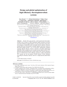 Design and global optimization of high-efficiency thermophotovoltaic systems