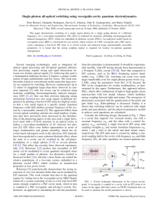 Single-photon all-optical switching using waveguide-cavity quantum electrodynamics
