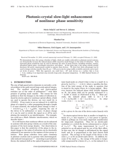 Photonic-crystal slow-light enhancement of nonlinear phase sensitivity