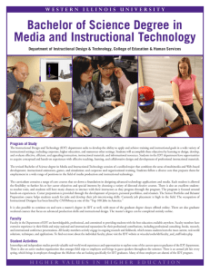 Bachelor of Science Degree in Media and Instructional Technology