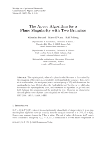 Beitr¨ age zur Algebra und Geometrie Contributions to Algebra and Geometry