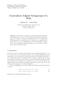 Beitr¨ age zur Algebra und Geometrie Contributions to Algebra and Geometry