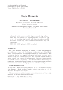 Beitr¨ age zur Algebra und Geometrie Contributions to Algebra and Geometry