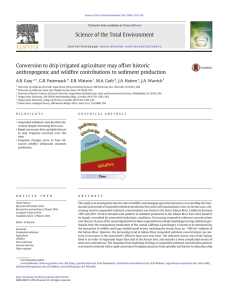 Conversion to drip irrigated agriculture may offset historic anthropogenic and wild