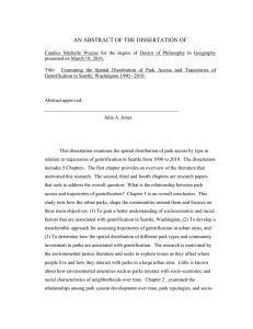 AN ABSTRACT OF THE DISSERTATION OF