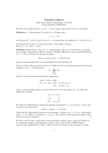 Cotangent complexes DAG Winter School Flumserberg - Nov 2013 urich