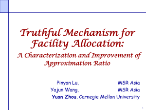 Truthful Mechanism for Facility Allocation: A Characterization and Improvement of Approximation Ratio