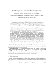 Fast Computation of Fourier Integral Operators