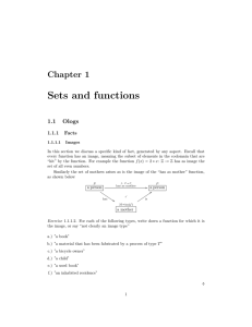 Sets and functions Chapter 1 1.1 Ologs