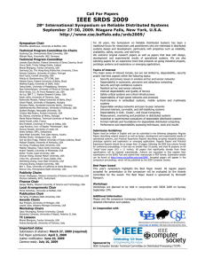 IEEE SRDS 2009
