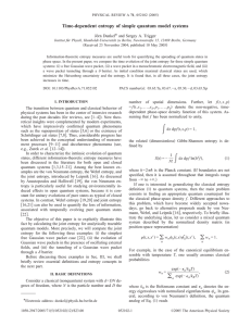 Time-dependent entropy of simple quantum model systems
