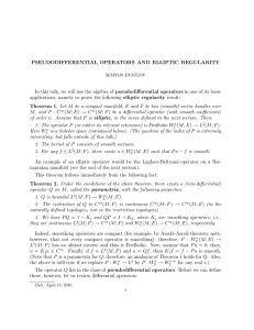 PSEUDODIFFERENTIAL OPERATORS AND ELLIPTIC REGULARITY