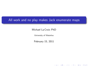 All work and no play makes Jack enumerate maps