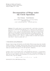 Beitr¨ age zur Algebra und Geometrie Contributions to Algebra and Geometry