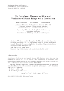 Beitr¨ age zur Algebra und Geometrie Contributions to Algebra and Geometry