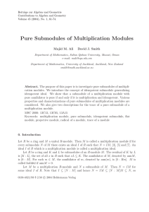 Beitr¨ age zur Algebra und Geometrie Contributions to Algebra and Geometry