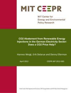 CO2 Abatement from Renewable Energy Injections in the German Electricity Sector: