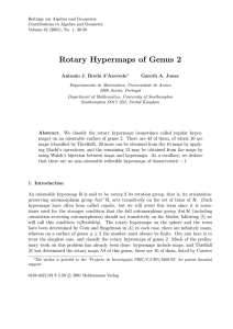 Beitr¨ age zur Algebra und Geometrie Contributions to Algebra and Geometry