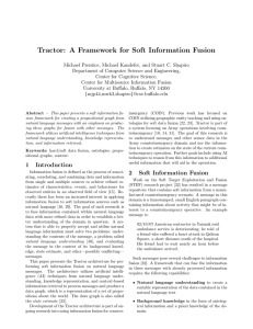 Tractor: A Framework for Soft Information Fusion