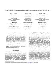 Mapping the Landscape of Human-Level Artificial General Intelligence  Sam S. Adams