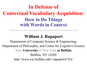 In Defense of Contextual Vocabulary Acquisition: How to Do Things