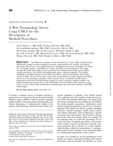 A Web Terminology Server Using UMLS for the Description of Medical Procedures